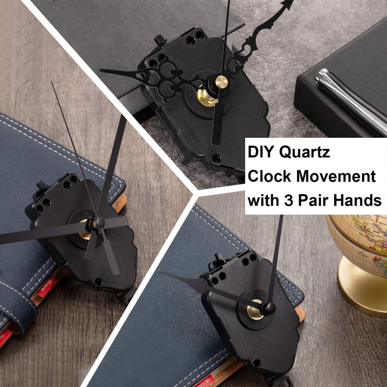 Hicarer Quartz Pendulum Trigger Clock Movement Chime Music Box Complete Pendulum Clock Kit