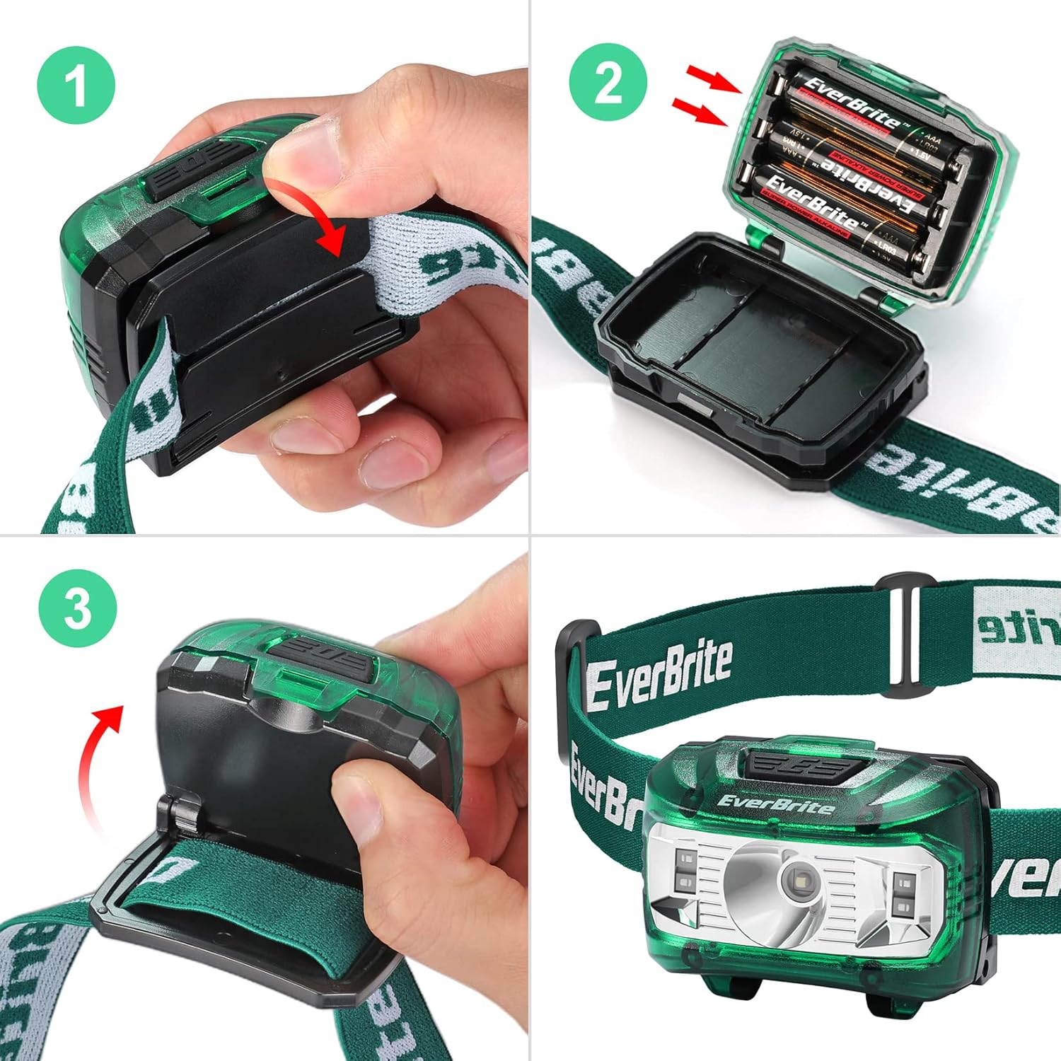 2-in-1 Mini Lantern 2-Piece Headlamp for EverBrite