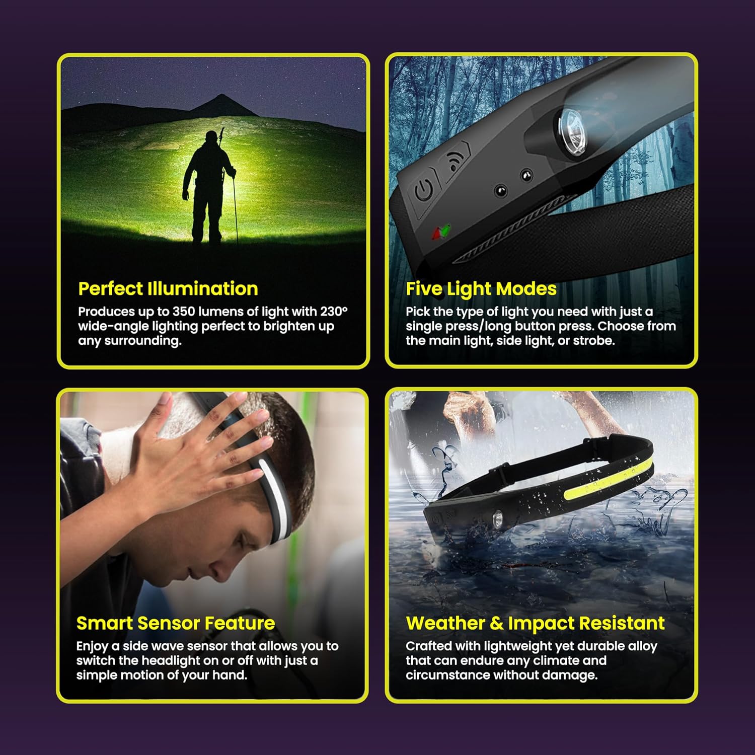 230 Wide Beam Rechargeable Headlamp