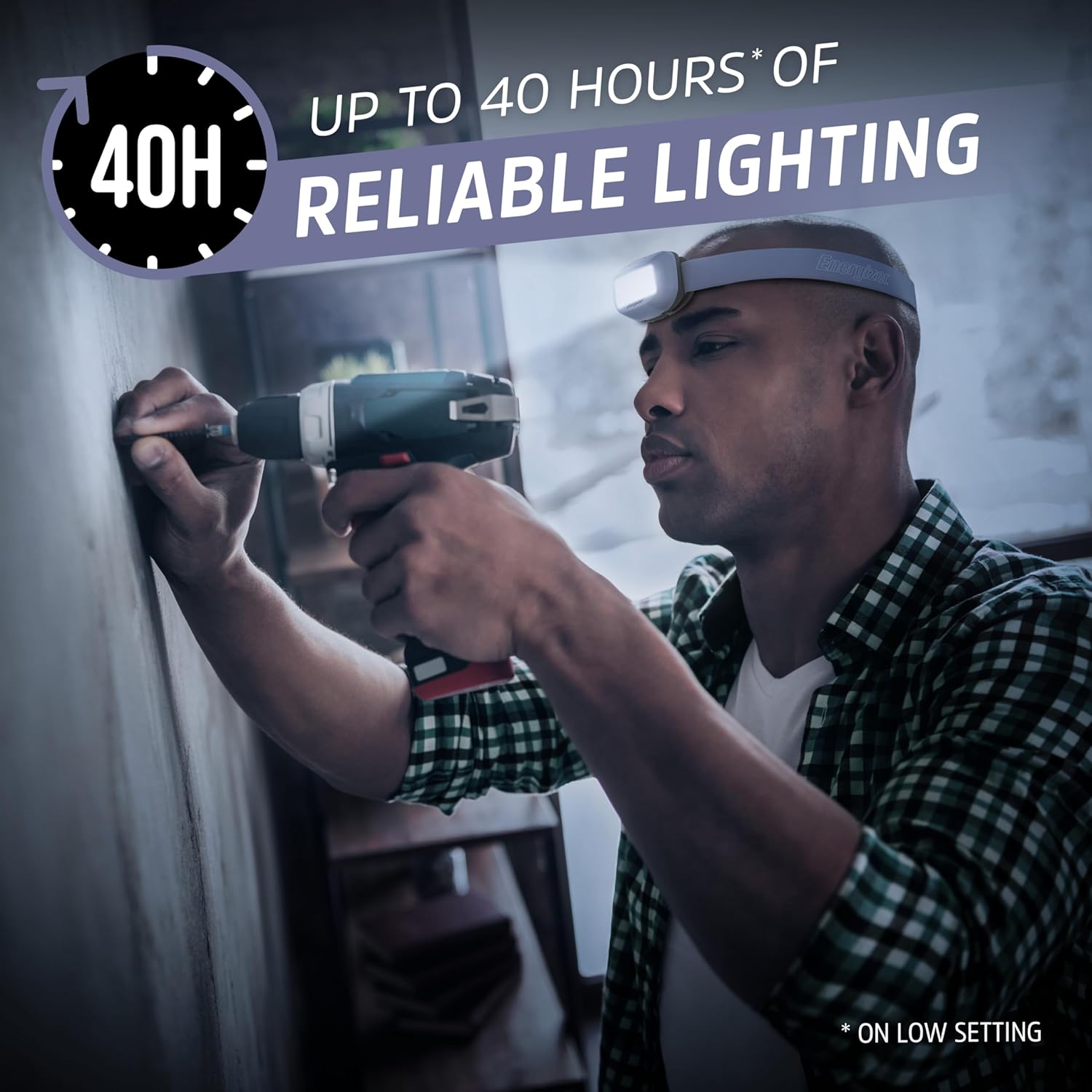Energizer LED Headlamp HDL-400 Perfect for Outdoors Camping and Hiking