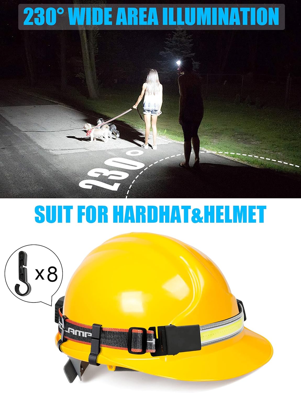 Bright liable LED Headlamp for Hiking