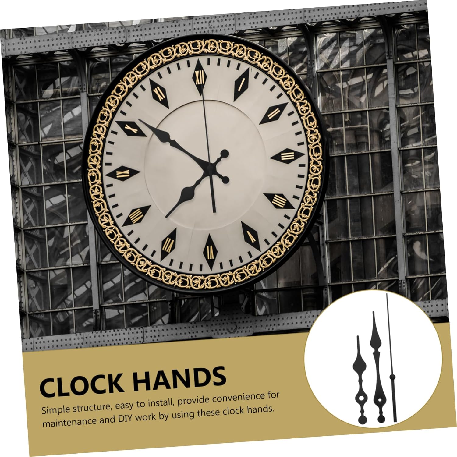 DOITool 10-Piece Muted Clock Hand Kit for Repair Stylish and Durable