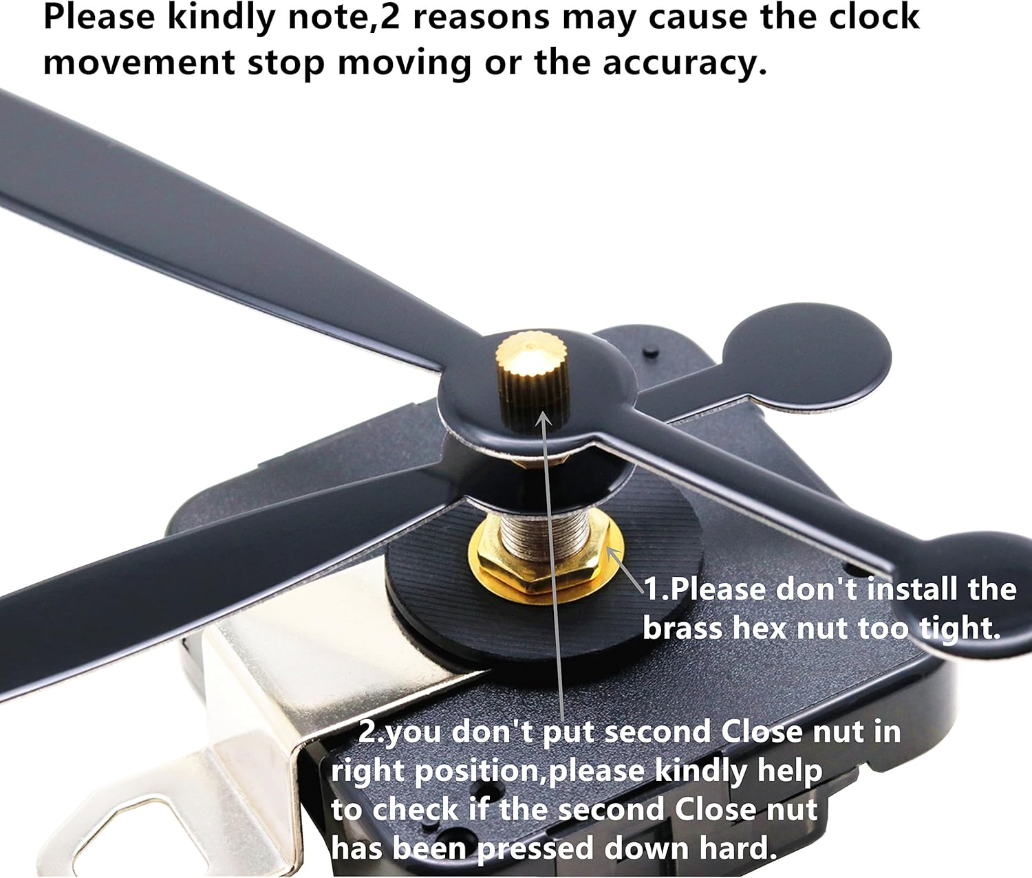 Battery-Powered Quartz Wall Clock Movement Mechanism DIY Replacement Parts