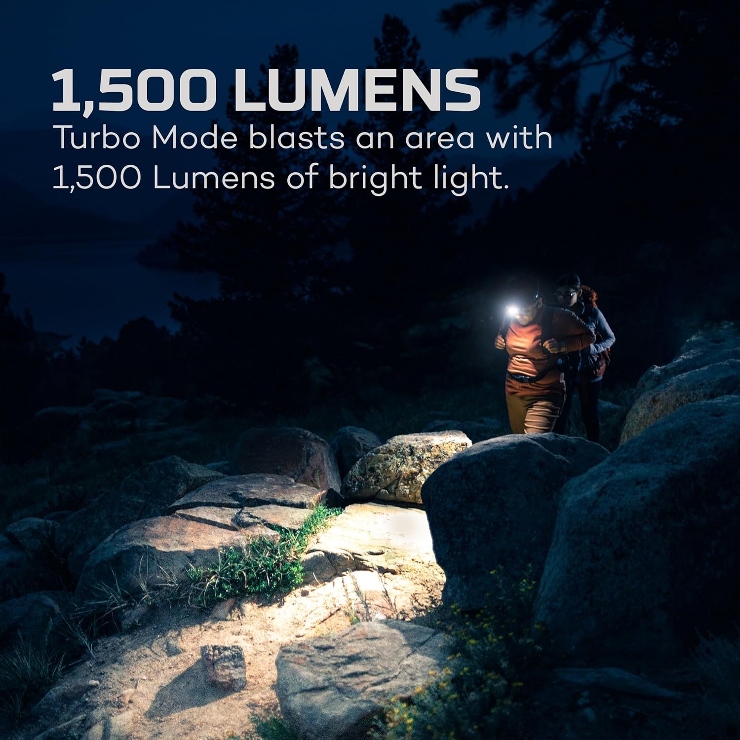 NEBO Transcend 1500 Rechargeable Headlamp