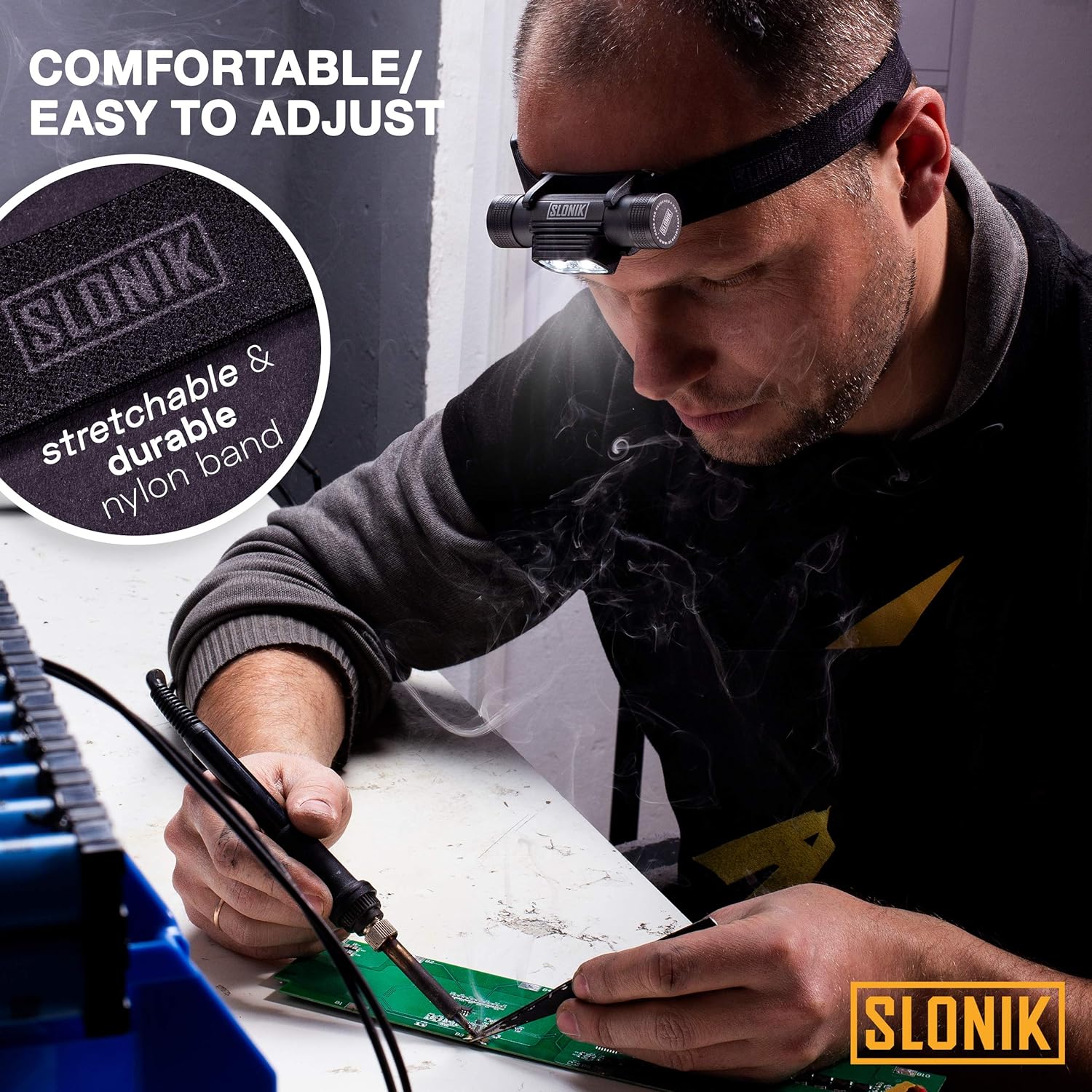 Rechargeable Headlamp for Adults 1000 Lumens 60ft Beam