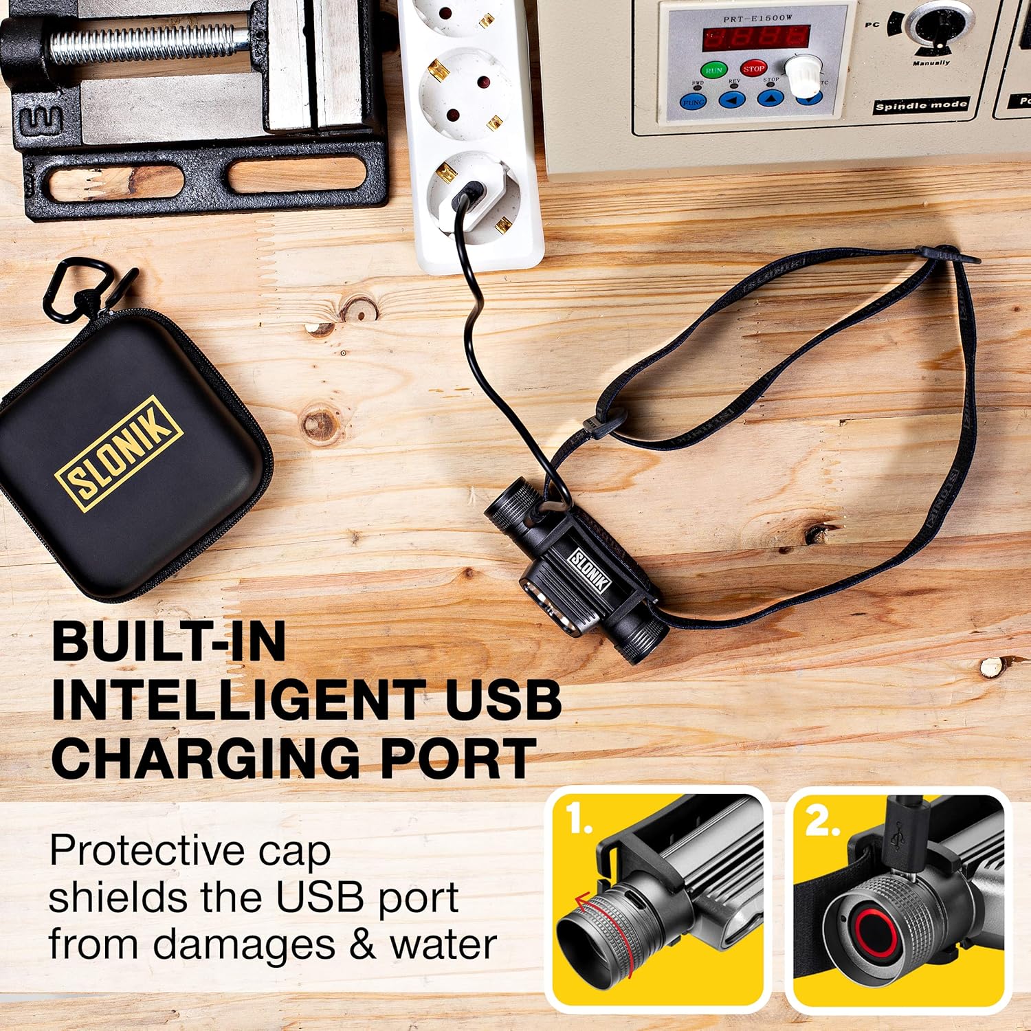 Rechargeable Headlamp for Adults 1000 Lumens 60ft Beam